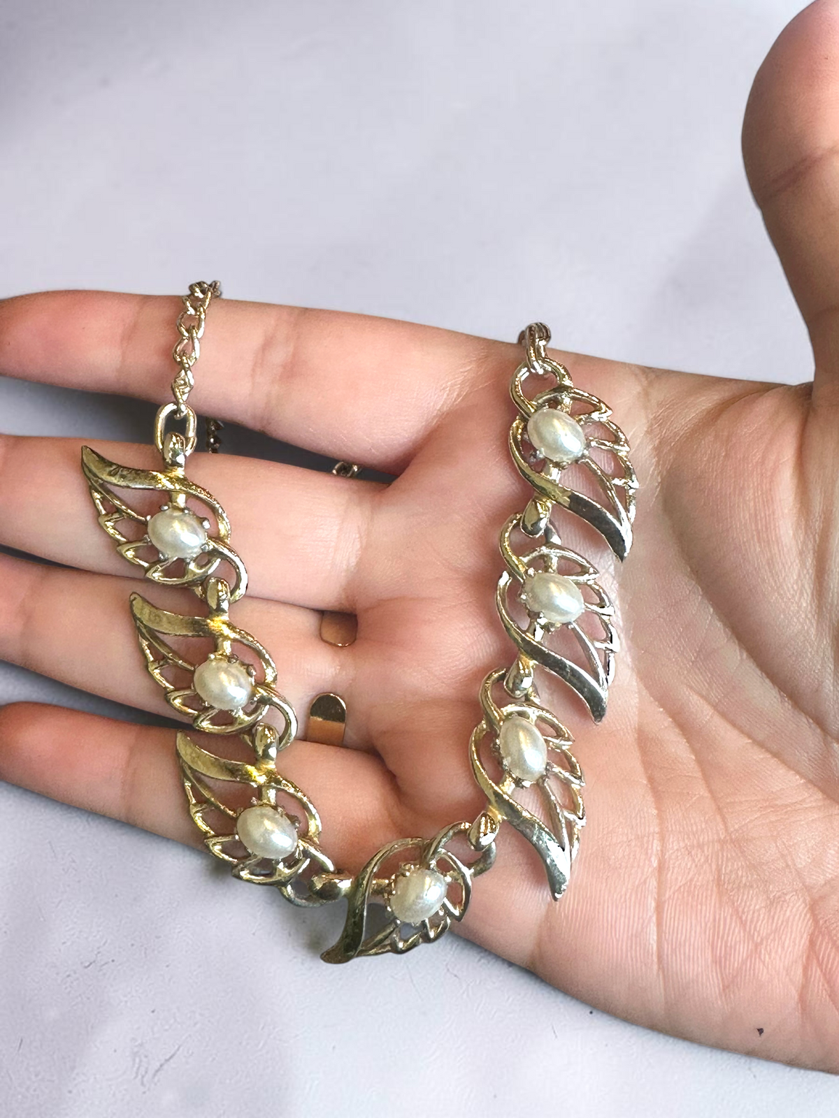 The Pearl Whisperer necklace detail