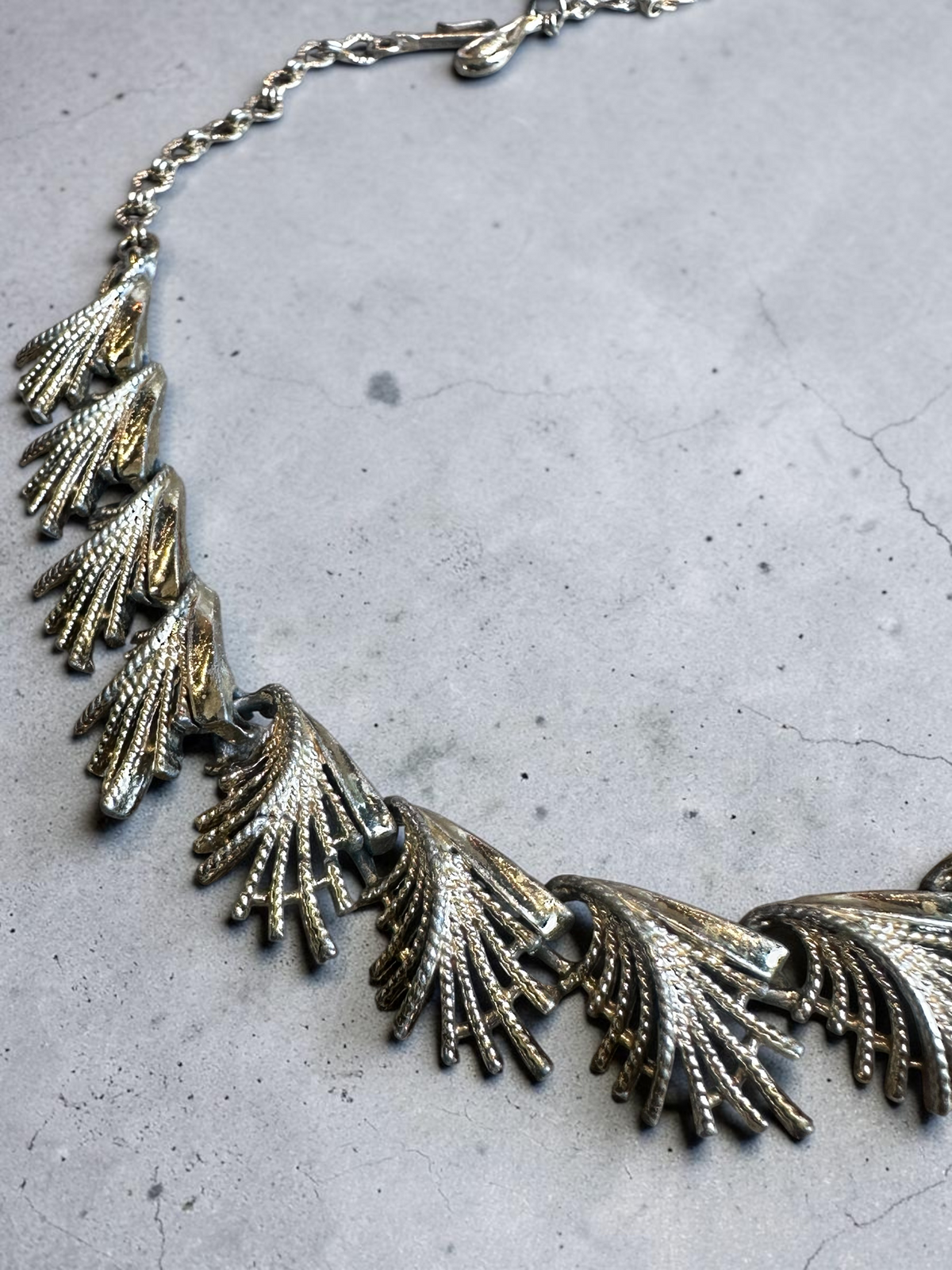 Silver Plume necklace