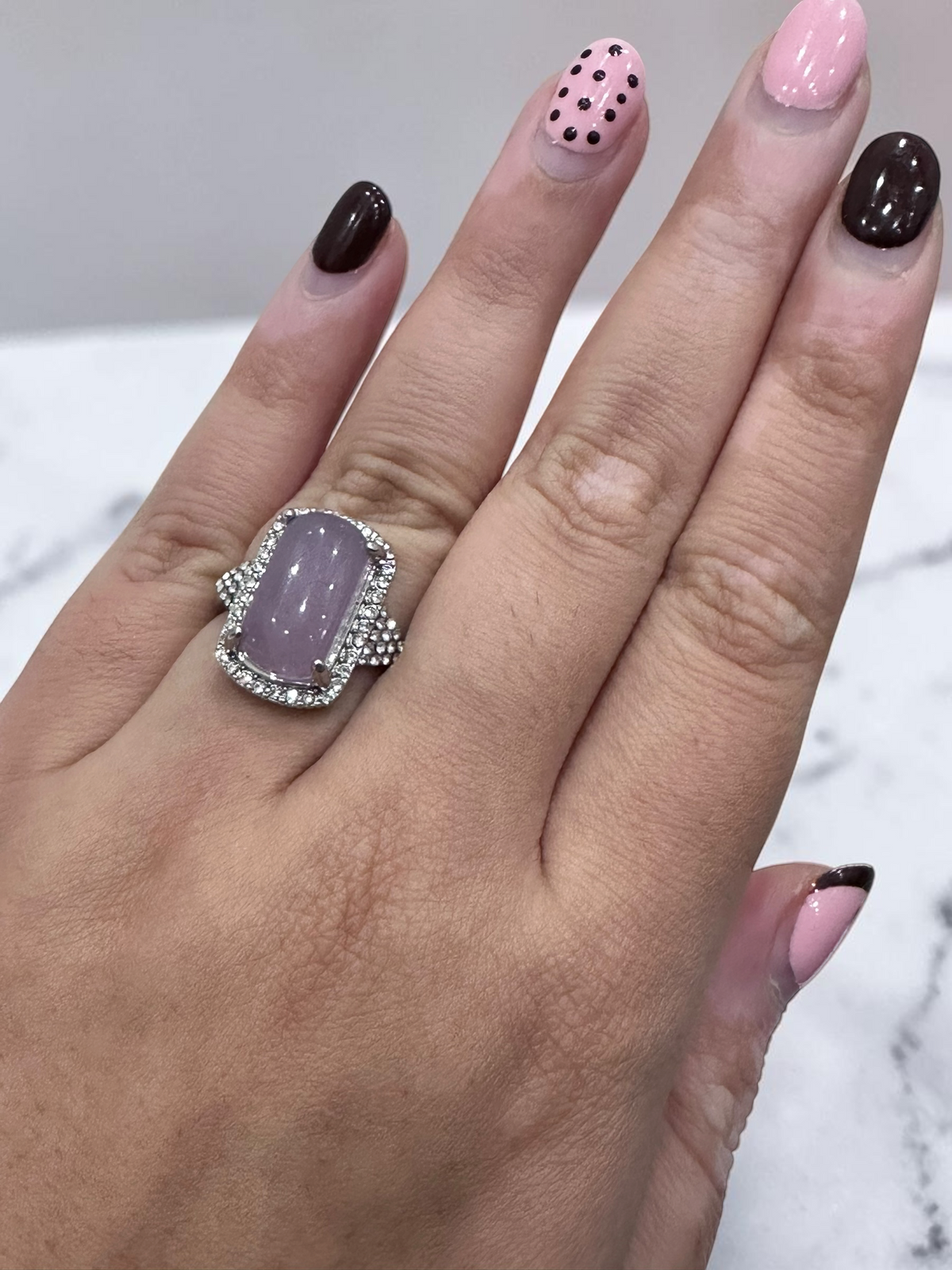 Vintage Lilac Stone Ring