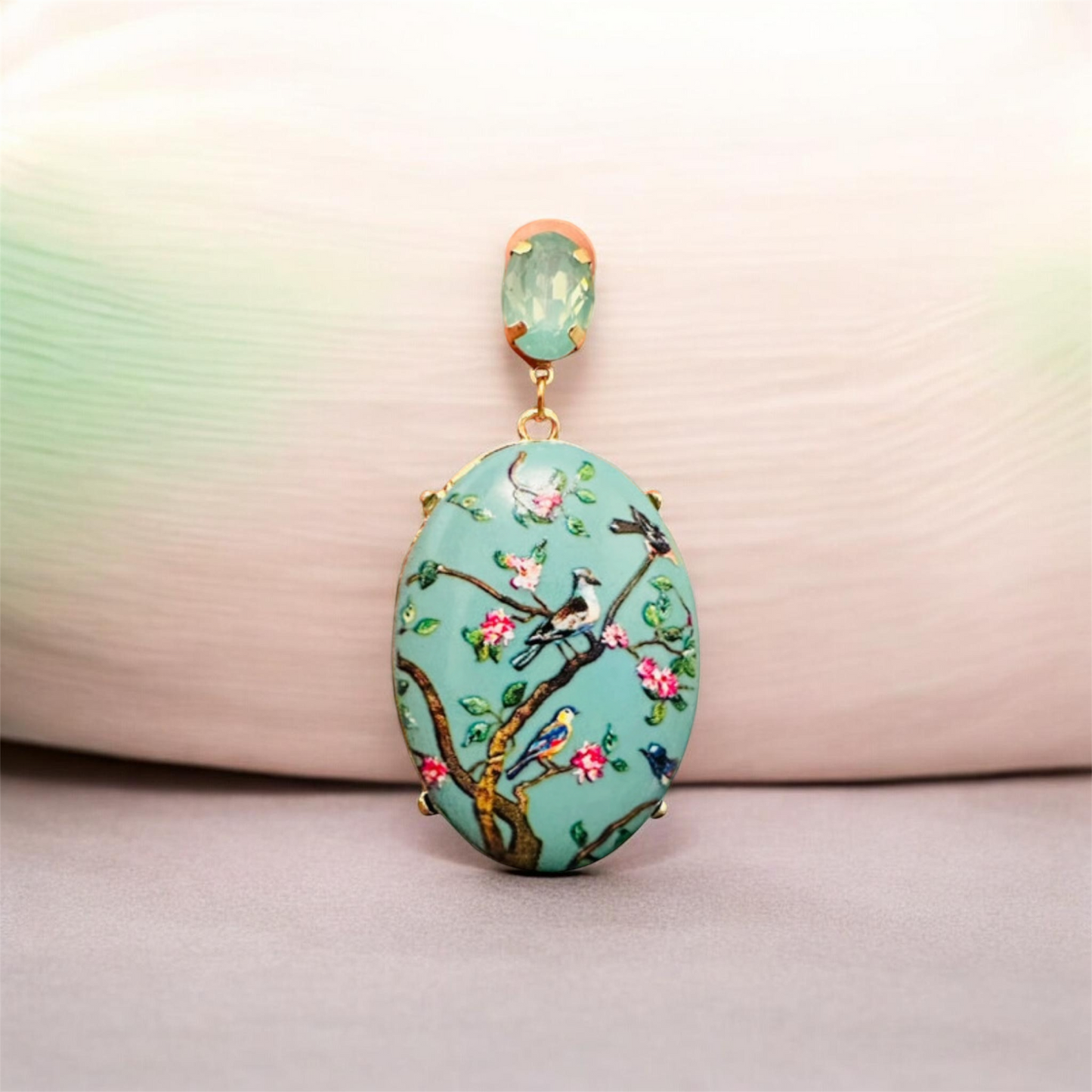 Chinoiserie Garden Drop Earrings