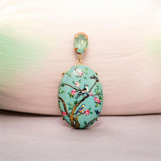 Chinoiserie Garden Drop Earrings